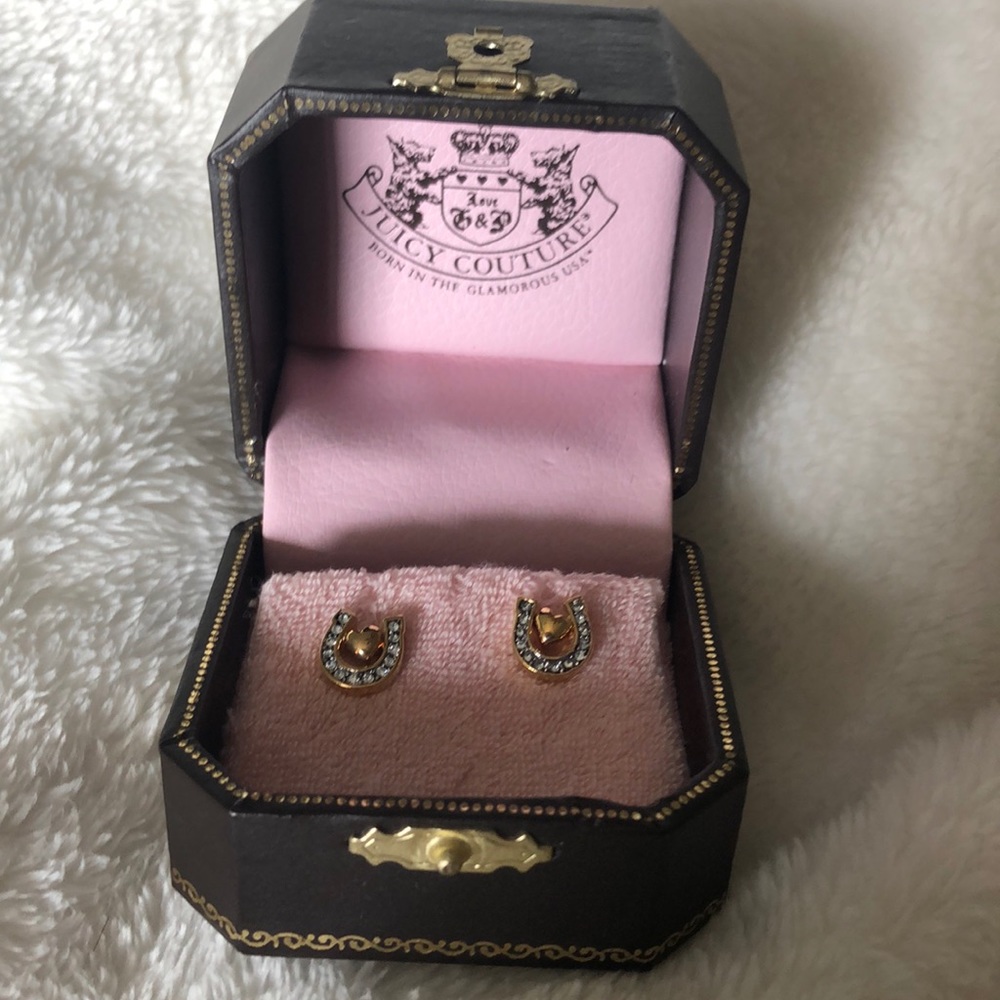 Brand New Juicy Couture Horseshoe Earrings